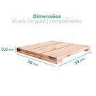 Kit 8 Unidades Decks De Madeira Modular 30x30 Cm Sacada E Var