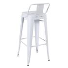 Kit - 8 X Banquetas Altas Iron Tolix Com Encosto - Industrial