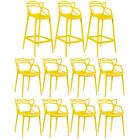 Kit - 8 X Cadeiras + 3 X Banquetas Altas Masters Allegra - Am