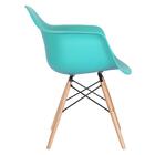 Kit - 8 X Cadeiras Charles Eames Eiffel Daw Com Braços - Base