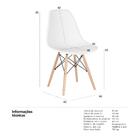 Kit - 8 X Cadeiras Charles Eames Eiffel Dsw - Base De Madeira