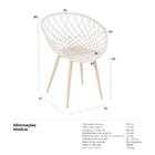 Kit - 8 X Cadeiras Clarice Nest Com Apoio De Braços - Sidera