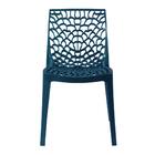 Kit - 8 X Cadeiras Gruvyer - Azul Petróleo