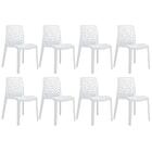 Kit - 8 X Cadeiras Gruvyer - Branco