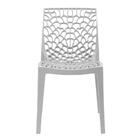 Kit - 8 X Cadeiras Gruvyer - Cinza Claro