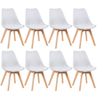 Kit - 8 X Cadeiras Leda - Branco