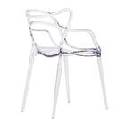 Kit - 8 X Cadeiras Masters - Allegra - Incolor - Transparente