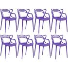 Kit - 8 X Cadeiras Masters Allegra - Roxo
