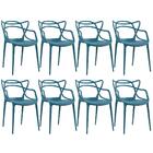 Kit - 8 X Cadeiras Masters Allegra - Turquesa