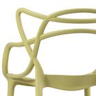 Kit - 8 X Cadeiras Masters Allegra - Verde Oliva