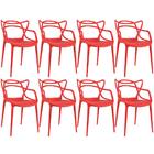 Kit - 8 X Cadeiras Masters Allegra - Vermelho