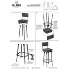 Kit 8 banquetas Barcelona Alta 70cm - Salaone