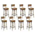 Kit 8 banquetas Barcelona Alta 70cm - Salaone