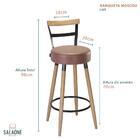Kit 8 banquetas Moscou Alta 70cm - Salaone