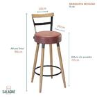 Kit 8 banquetas Moscou Alta 70cm - Salaone