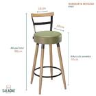 Kit 8 banquetas Moscou Alta 70cm - Salaone