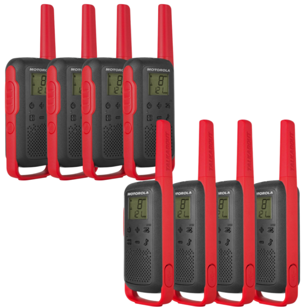 Kit 8x Rádio Comunicador Motorola T210br 32km Ht Talkabout