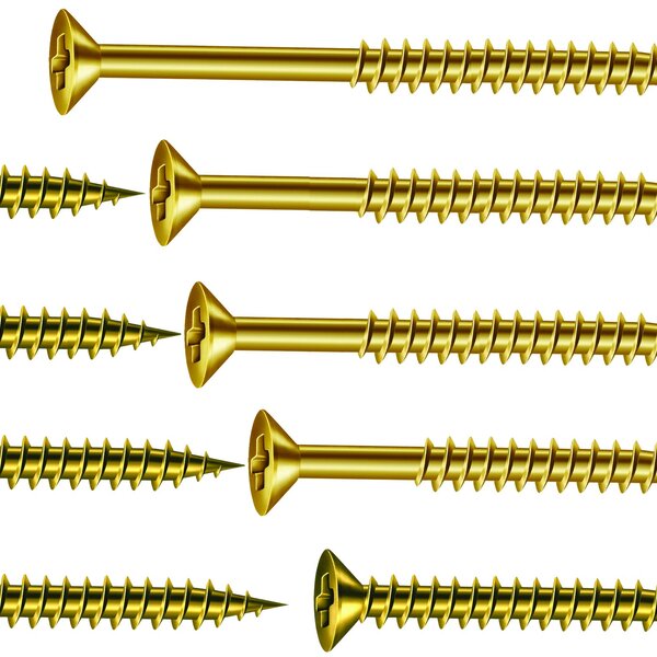 Kit 900 Parafusos Chipboard 5.0mm Chata Phillips Madeira