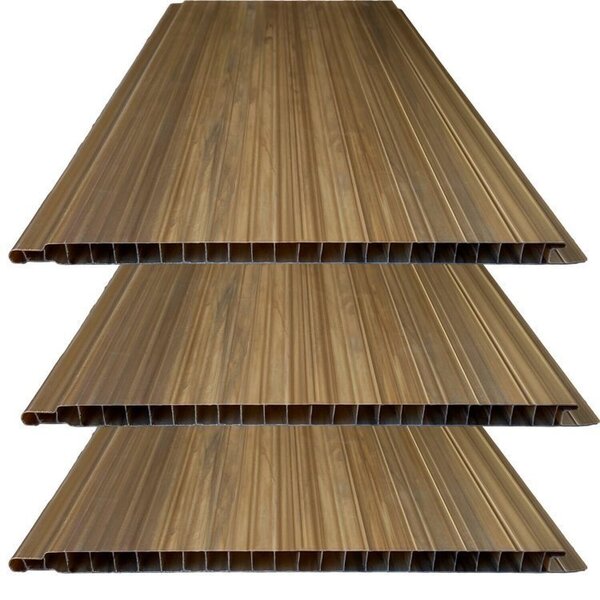 Kit 90m² Forro De Pvc Plus 8mmx20cmx3m  Imbuia