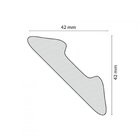 Kit 90m Linear Roda Teto Perfil De Poliestireno L45   Branco