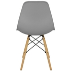 Kit 9 Cadeiras Charles Eames Eiffel Wood Design Cinza