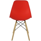 Kit 9 Cadeiras Charles Eames Eiffel Wood Design Vermelha