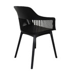 Kit 9 Cadeiras Polipropileno Marcela Montreal Preta Para Sala