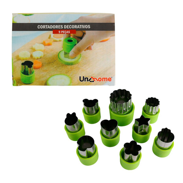 Kit 9 Cortadores De Massa Biscoitos Desenhos Decorados