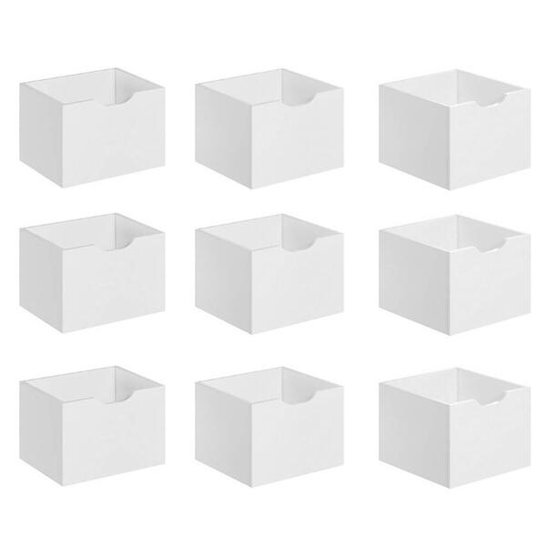 Kit 9 Gavetas Para Nicho Organizador Q01 Branco - Mpozenato