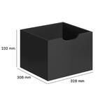 Kit 9 Gavetas Para Nicho Organizador Q01 Preto Fosco - Mpozen