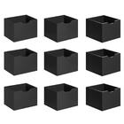 Kit 9 Gavetas Para Nicho Organizador Q01 Preto Fosco - Mpozen