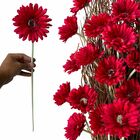 Kit 9 Gérberas Artificiais Vermelha Realista Flores Decorativ