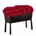 Kit 9 Gérberas Artificiais Vermelha Realista Flores Decorativ