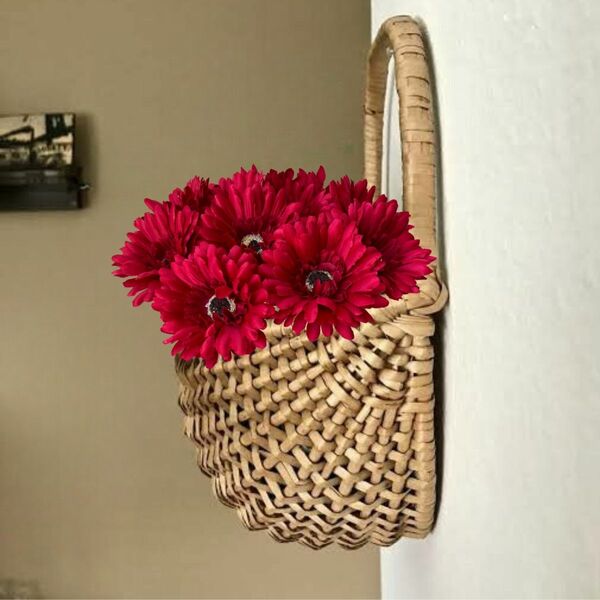 Kit 9 Gérberas Artificiais Vermelha Realista Flores Decorativ