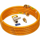 Kit 9 Metros 16mm Tubo Multicamadas Pex Gás Amarelo + Registr