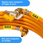 Kit 9 Metros 16mm Tubo Multicamadas Pex Gás Amarelo + Registr