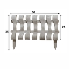 Kit 9 Metros De Cerca De Madeira 50x35 Modelo Maresia Branca