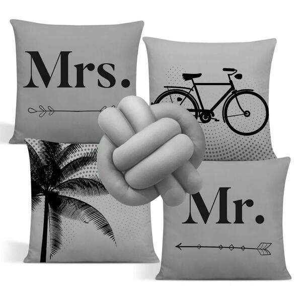 Kit 9 Peças Almofadas Digitais, Nó E Refil - 30