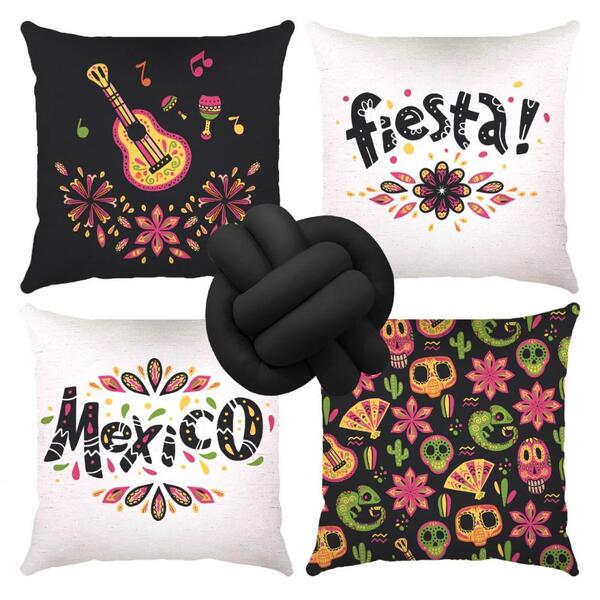 Kit 9 Peças Almofadas Digitais, Nó E Refil - 37