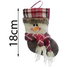 Kit 9 Peças Decoração Natal Bota Meia Rena Papai Noel Boneco