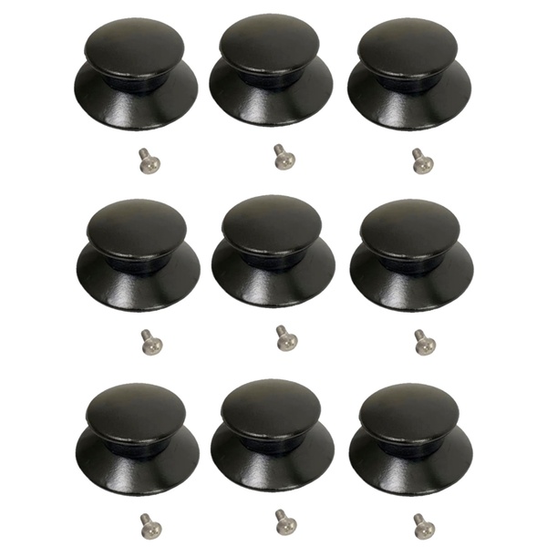 Kit 9 Pegador Puxador Panela Tampa Vidro E Ferro E Parafuso