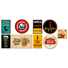 Kit 9 Placas Decorativas Cervejas Bebidas Vintage Mdf