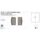 Kit 9 - Porta Correr Vidro Vidro Linha 3000 - Branco