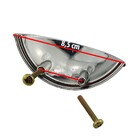 Kit 9 Puxadores Concha Puxadores De Armário De Cozinha - Crom