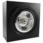 Kit 9 Spot Plafon Sobrepor Box Quadrado Ar111 Direcionável Pr