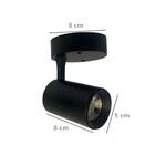 Kit 9 Spot Sobrepor C/ Led 7w 6000k Preto