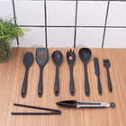 Kit 9 Utensílios De Cozinha De Silicone Completo Multiuso - O