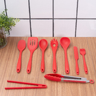 Kit 9 Utensílios De Cozinha De Silicone Completo Multiuso - O