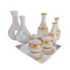 Kit 9 Vasos P/ Estante Armario Detalhes Ceramica Oferta Premi