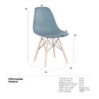 Kit - 9 X Cadeiras Charles Eames Eiffel Dsw - Base De Madeira
